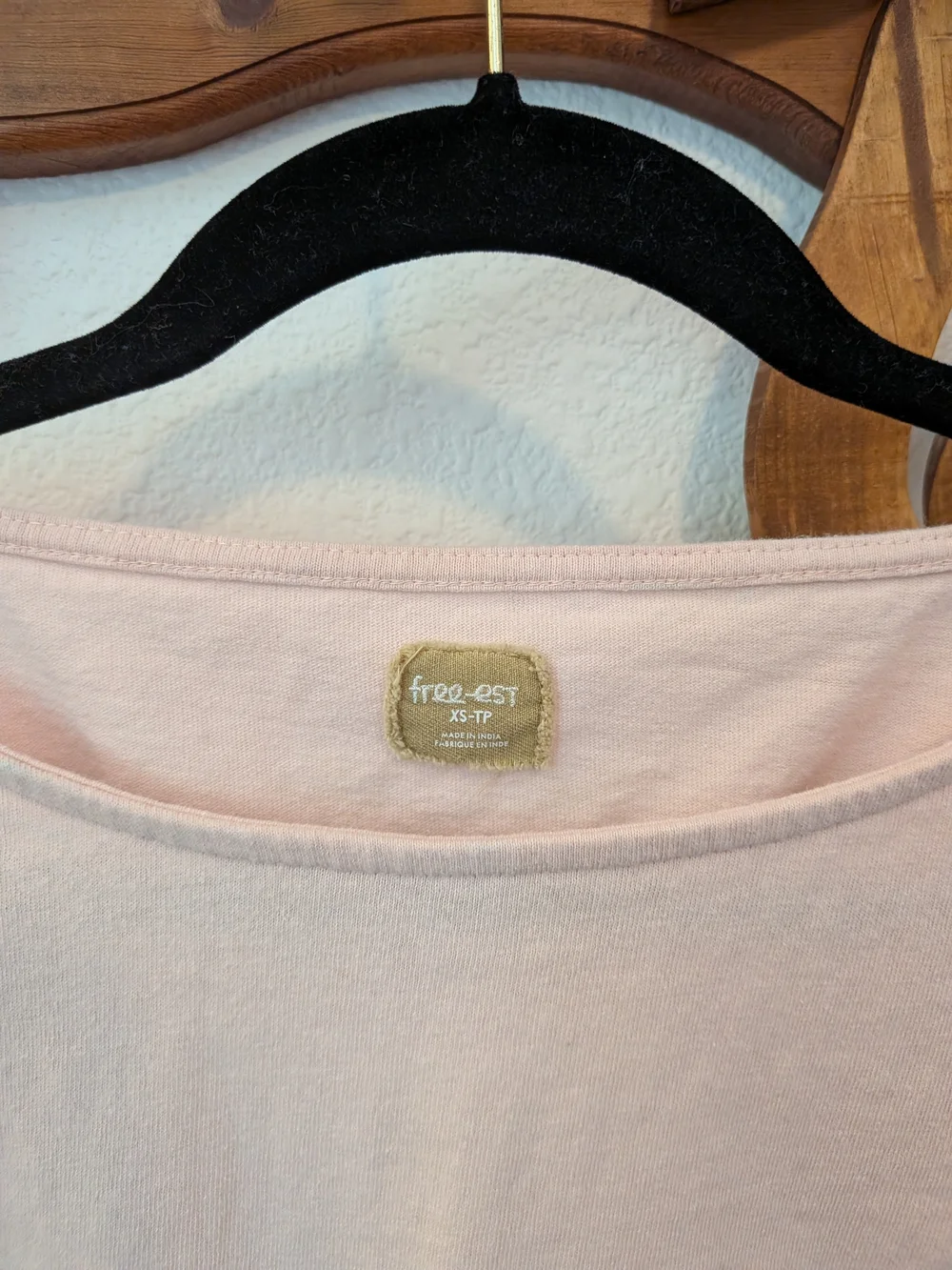 FP Light Pink Women's Backless Puff Sleeve Top